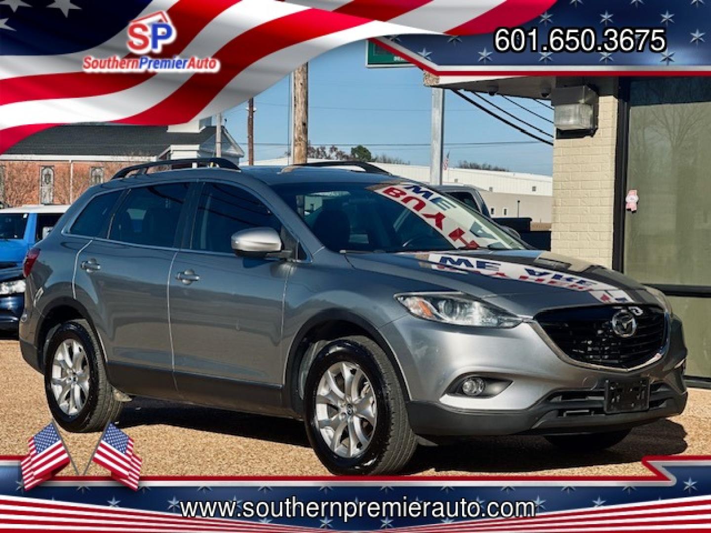 2014 SILVER MAZDA CX-9 TOURING (JM3TB2CA0E0) , located at 922 W. Beacon St., Philadelphia, MS, 39350, (601) 650-3675, 32.770447, -89.127151 - Photo#0